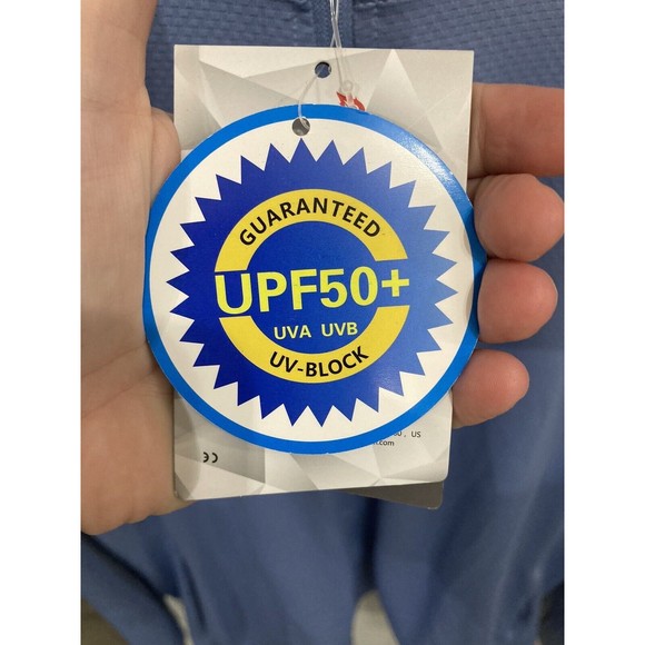 Baleaf Full Zip Hoodie UPF 50+ Womens 3XL‎ Thumbholes Blue - Picture 4 of 6